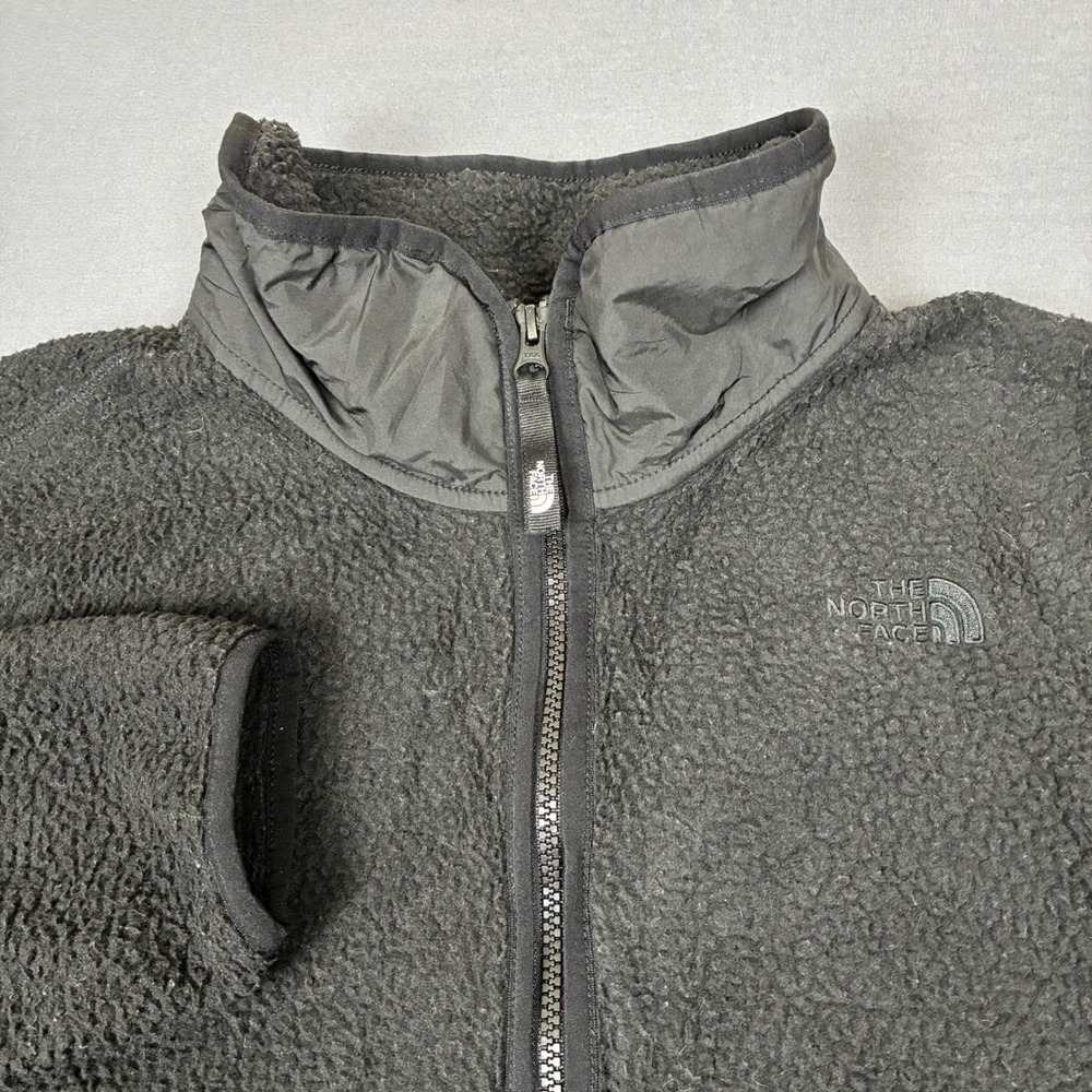 The North Face Black Dunraven Sherpa Crop Jacket Women's Size XL